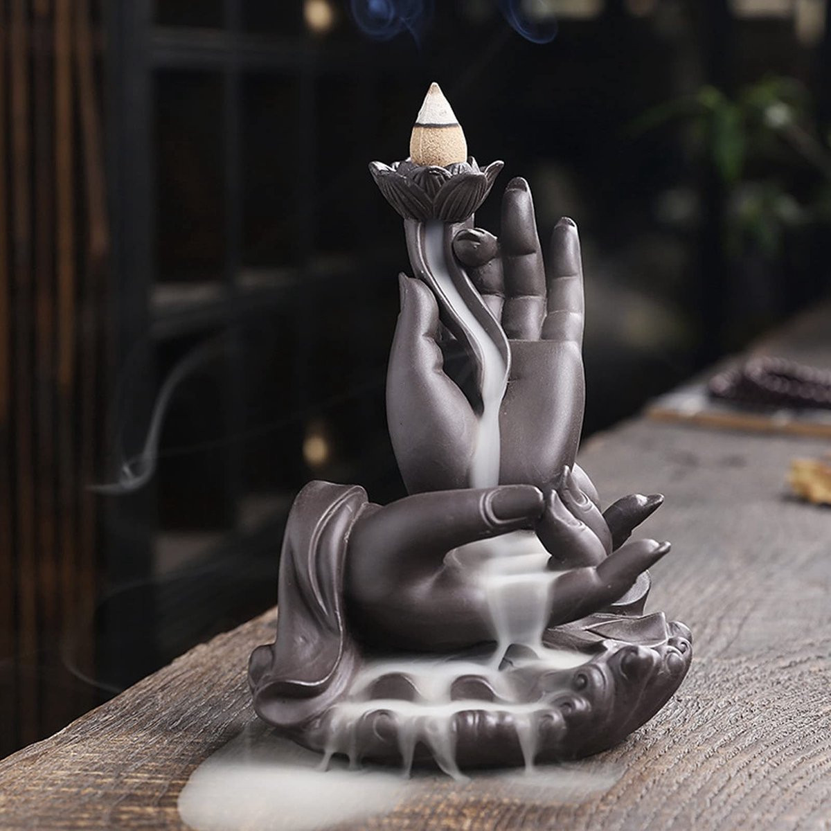 Dailygoods Wierookhouder Waterval - Keramische Terugstromende Wierookbrander voor Decoratie en Meditatie
