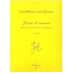Jeux d/'amour op.99 3 Capricen für Horn und Klavier, Fachbücher von Gottfried von Einem