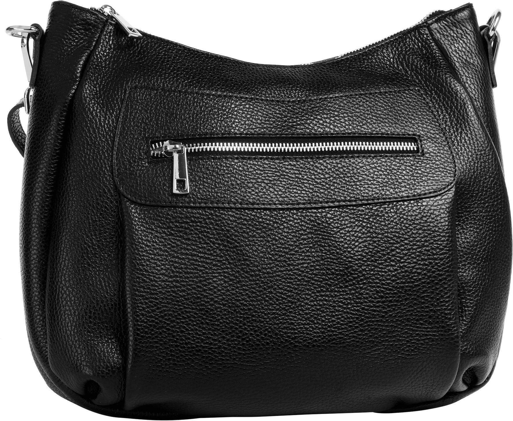 Umhängetasche SAMANTHA LOOK "SAMANTHA LOOK Damen echt Leder, Made in Italy", Damen, Gr. B/H/T: 30cm x 25cm x 7cm onesize, schwarz, Leder, unifarben, Taschen Umhängetasche, echt Leder, Made in Italy