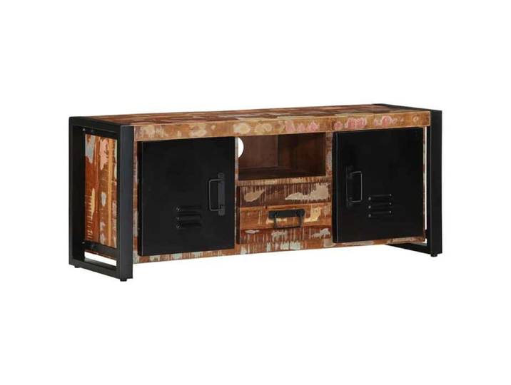 UU NEW*Armoire de Télévision/ Meuble TV - 100x30x40 cm Bois de récupération solide CHY6141502