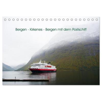 Bergen - Kirkenes - Bergen mit dem Postschiff (Tischkalender 2027 DIN A5 quer), CALVENDO Monatskalender