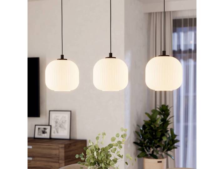 EGLO Glas Hängeleuchte Mantunalle, dimmbar, weiß / opal, für Wohn- / Esszimmer, Glas, Skandinavisch
