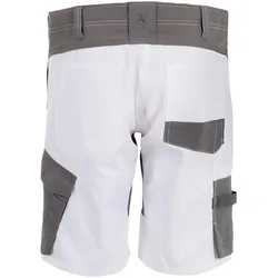 Planam, Arbeitshose, Damen Shorts weiss/zink S M (M)