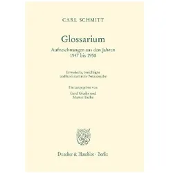 Glossarium, Fachbücher von Carl Schmitt, Gerd Giesler, Martin Tielke