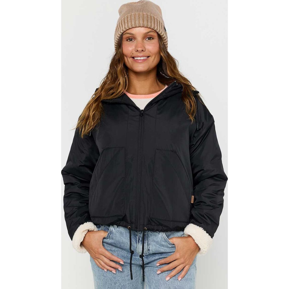 RipCurl Keepsakes Bomber washed black (8264) 2XS 03CWJA_8264_2XS