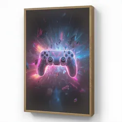 NACHTTISCHLAMPE MIT AKKU Controller - Neon - Explosion - Abstrakt 60x90 cm