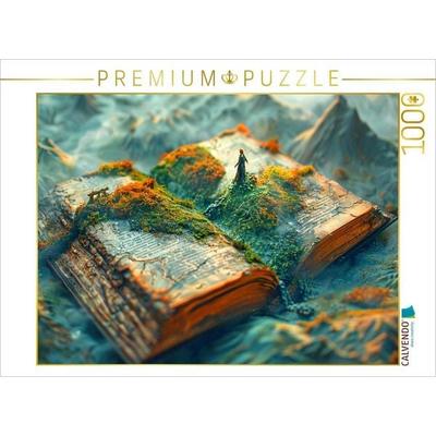 CALVENDO Puzzle Die Welt erwächst aus dem Buch | 1000 Teile Lege-Größe 64x48cm Foto-Puzzle für glückliche Stunden