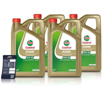 Castrol 20 L EDGE 10W-60 + Ölwechsel-Anhänger [Hersteller-Nr. 15F636]