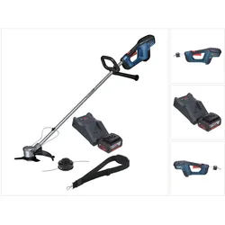 Bosch Professional, Rasentrimmer, GFR 18V-23 Professional Akku Freischneider 18 V 230 mm Brushless + 1x Akku 4,0 Ah + Ladegerä (Trimmfaden)
