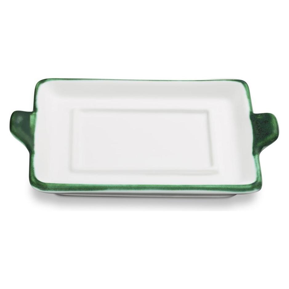 Gmundner Keramik Grüner Rand, Unterteil Butterdose (32747253)