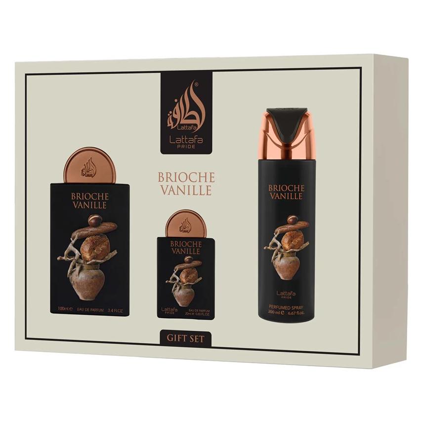 Lattafa Pride Brioche Vanille Eau De Parfum 100 Ml Eau De Parfum 20 Ml Deodorant 200 Ml (Parfum Set) (OTHER)