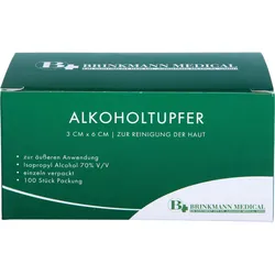 Alkoholtupfer 3x6cm Steril 100 ST