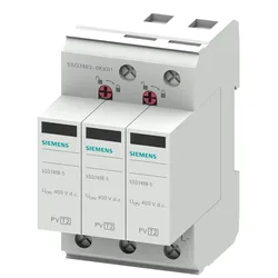 Siemens 5SD7483-0KK01 Überspannungsableiter, Typ 2, UC 600V DC, Imax 40kA Kurzschlussfestigkeit 2000A 5SD74830KK01