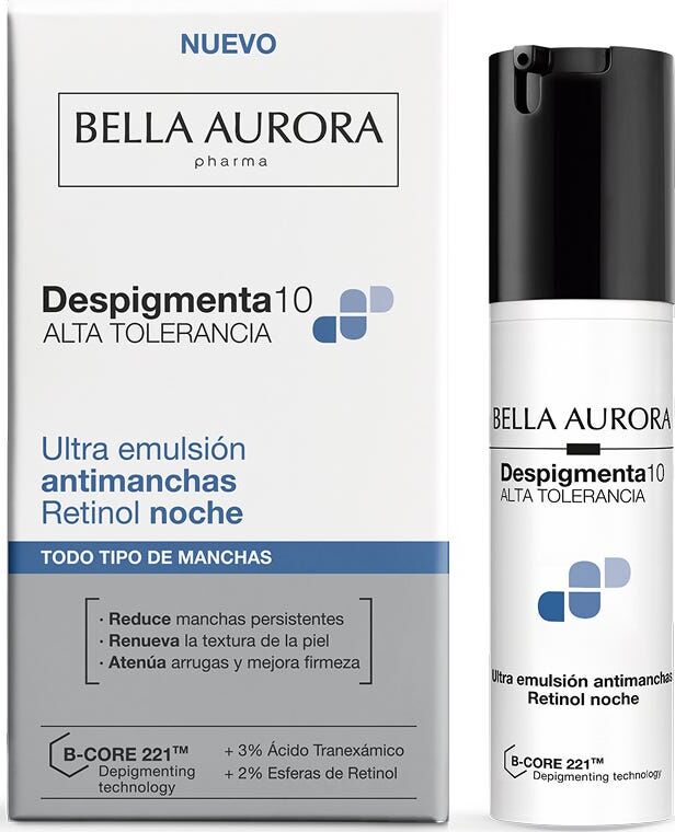 Bella Aurora Despigmenta10 Ultra Emulsión Antimanchas Retinol Noche 30 ml