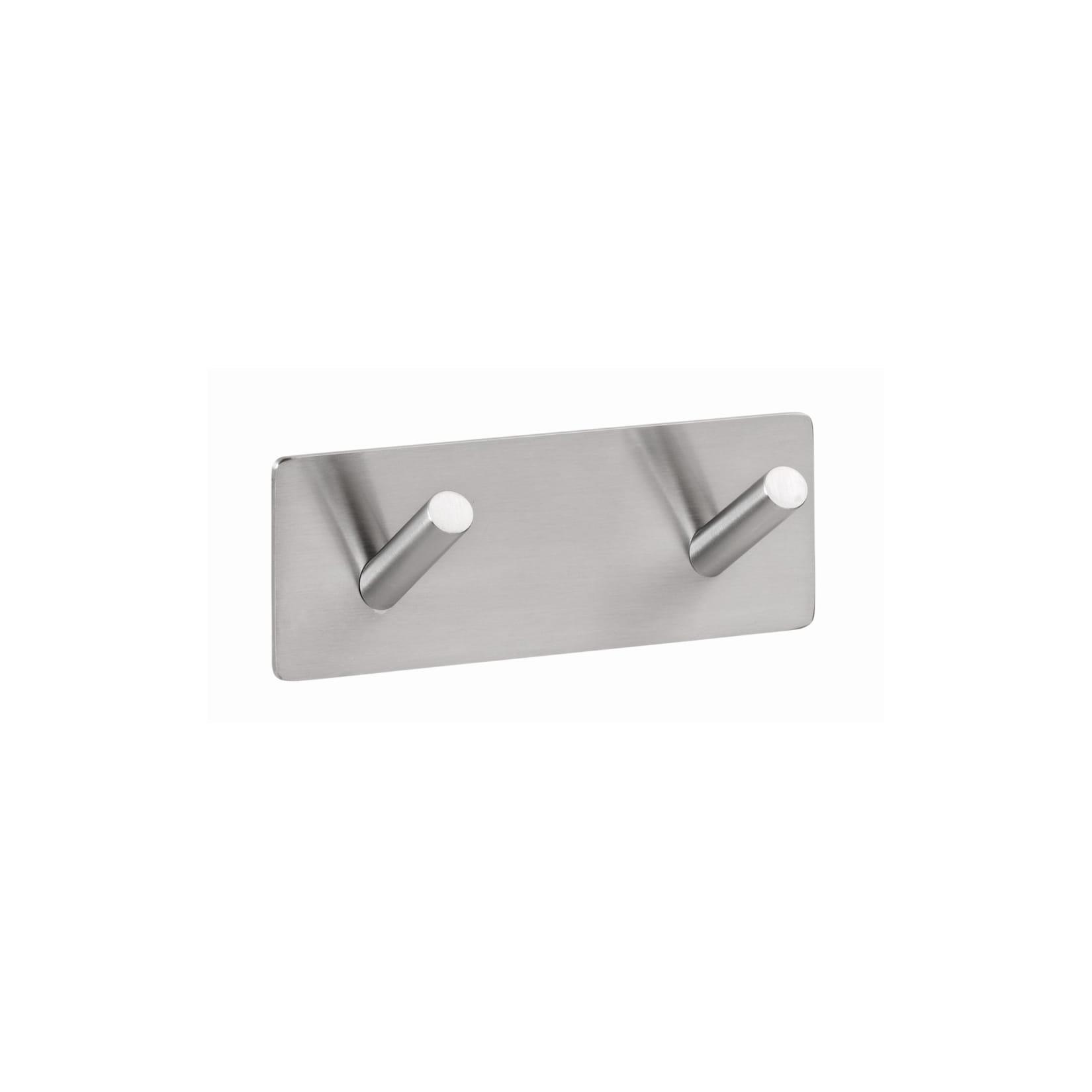 Brillantbad BEASY Kleiderhaken Edelstahl pebürstet 38x115x45 mm für Bad & Küche >> zum Kleben