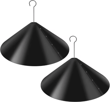 Inspire Essentials Wrap Around Squirrel Baffle 18 Inch Bird Feeder Pole Guard 2 Pack b 18 Inch 2pcs