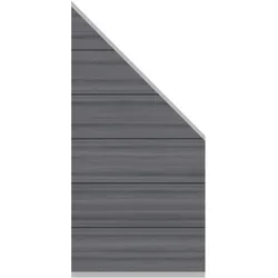 TraumGarten System WPC XL Platinum Zaun-Anschluss-Set Grau