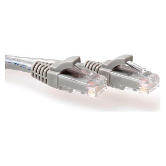 ACT Grey 5 meter LSZH U/UTP CAT6A patch cable with RJ45 connectors. Cat6a u/utp lszh grey 5.00m (U/UTP, CAT6a, 5 m) (IB1105)