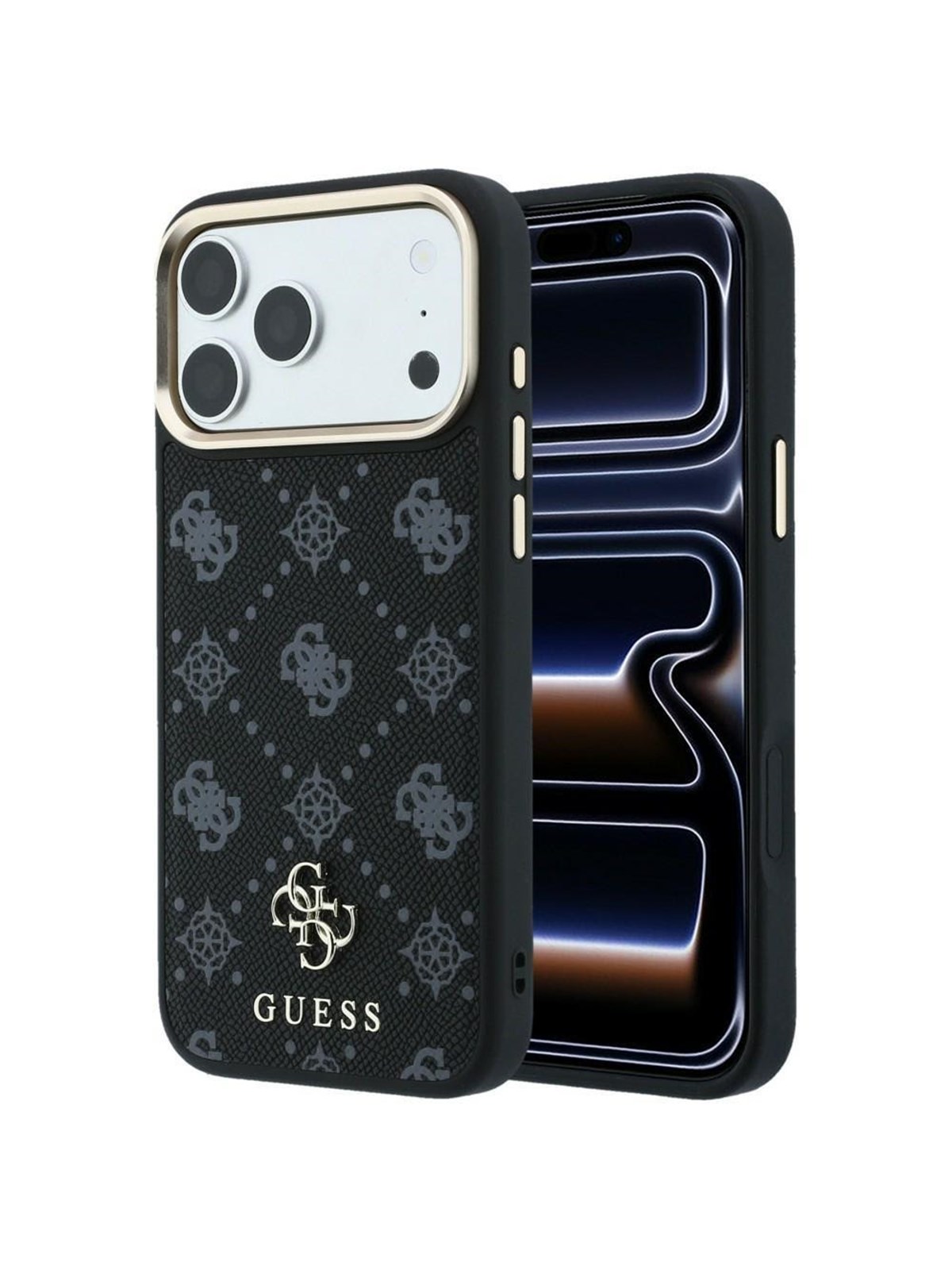 GUESS Peony 4G Small Logo MagSafe Case for iPhone 17 Pro Max / 18 Pro Max - Black