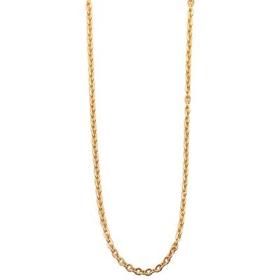 Kette ohne Anhänger ADELIA´S "Herren Edelstahl Ankerkette Halskette Anker" Gr. 90, gold (gold, anker), Halsketten, Herren, 90, Edelstahl