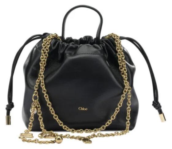 CHLOÉ Handtasche aus Leder, Damenmodell, schwarz - EINZELN