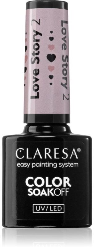 Claresa SoakOff UV/LED Color Love Story gel nail polish shade 2 5 g