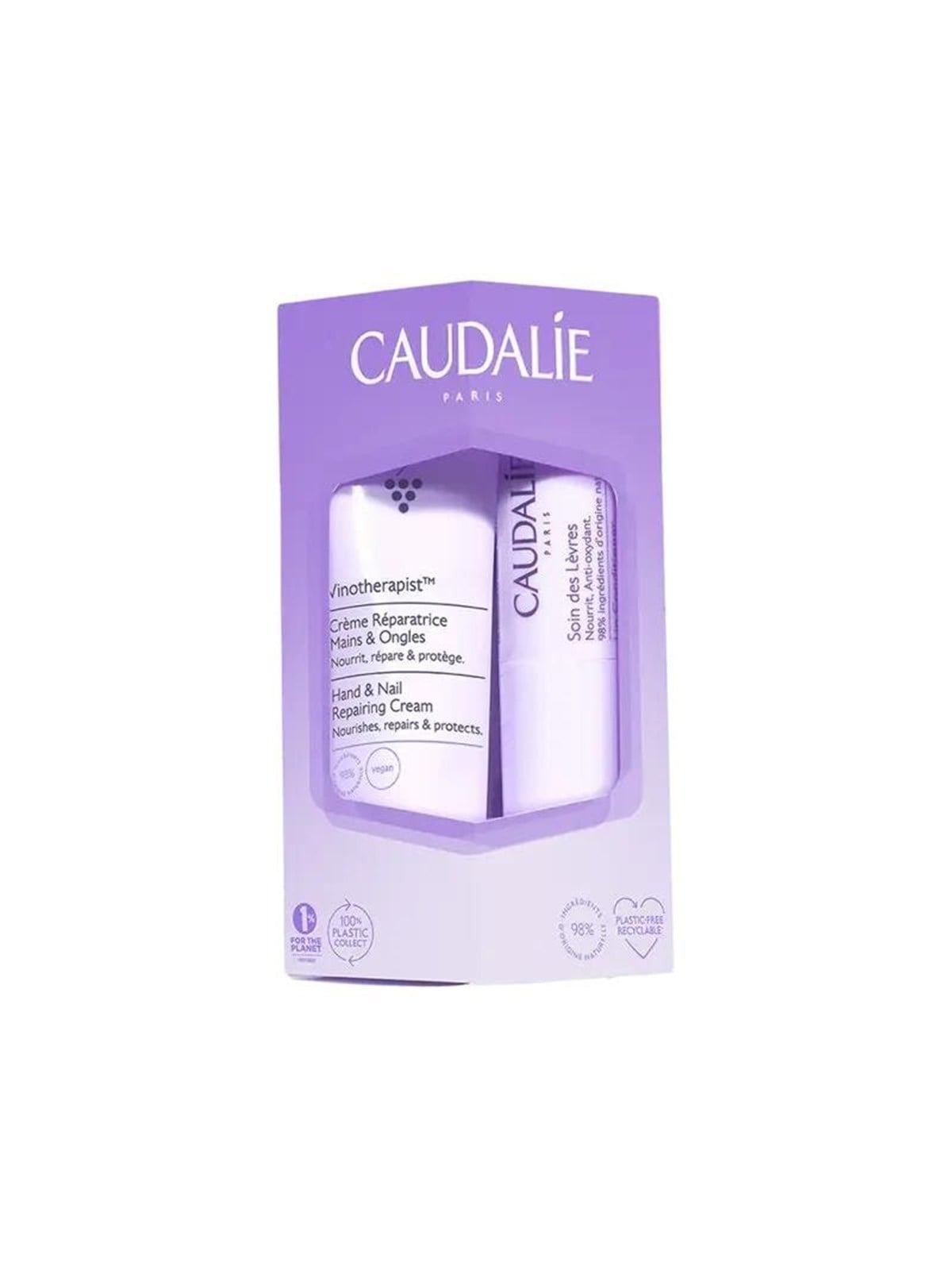 Caudalie Vinotherapist Lipcare + Hand And Nail Cream