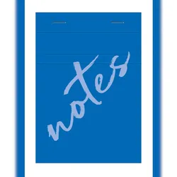 Calligraphe 20x Notizblock A6 kariert 100Bl blau- Hellblau 15356C
