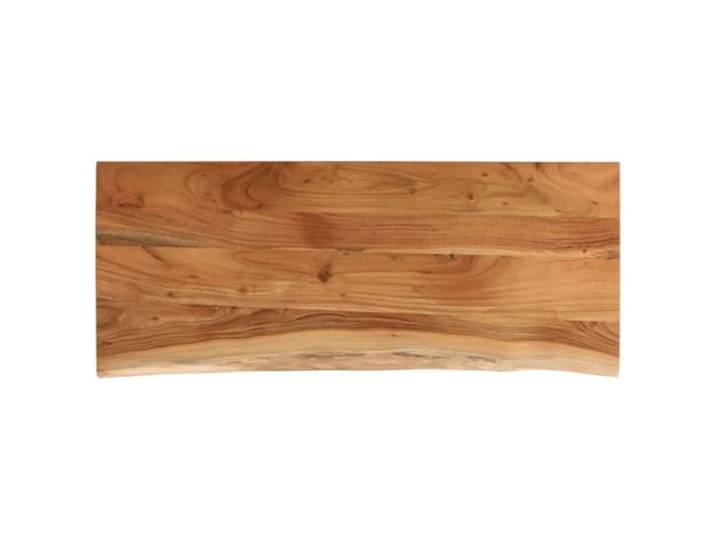Tischplatte Holz Akazie 90x40x3,8 cm, Rechteckig, Massivholz mit ihm rustikales Design, einzigartige Maserung, für Bar- und Seitentisch, leichte Reinigung, langlebiges tropisches Holz