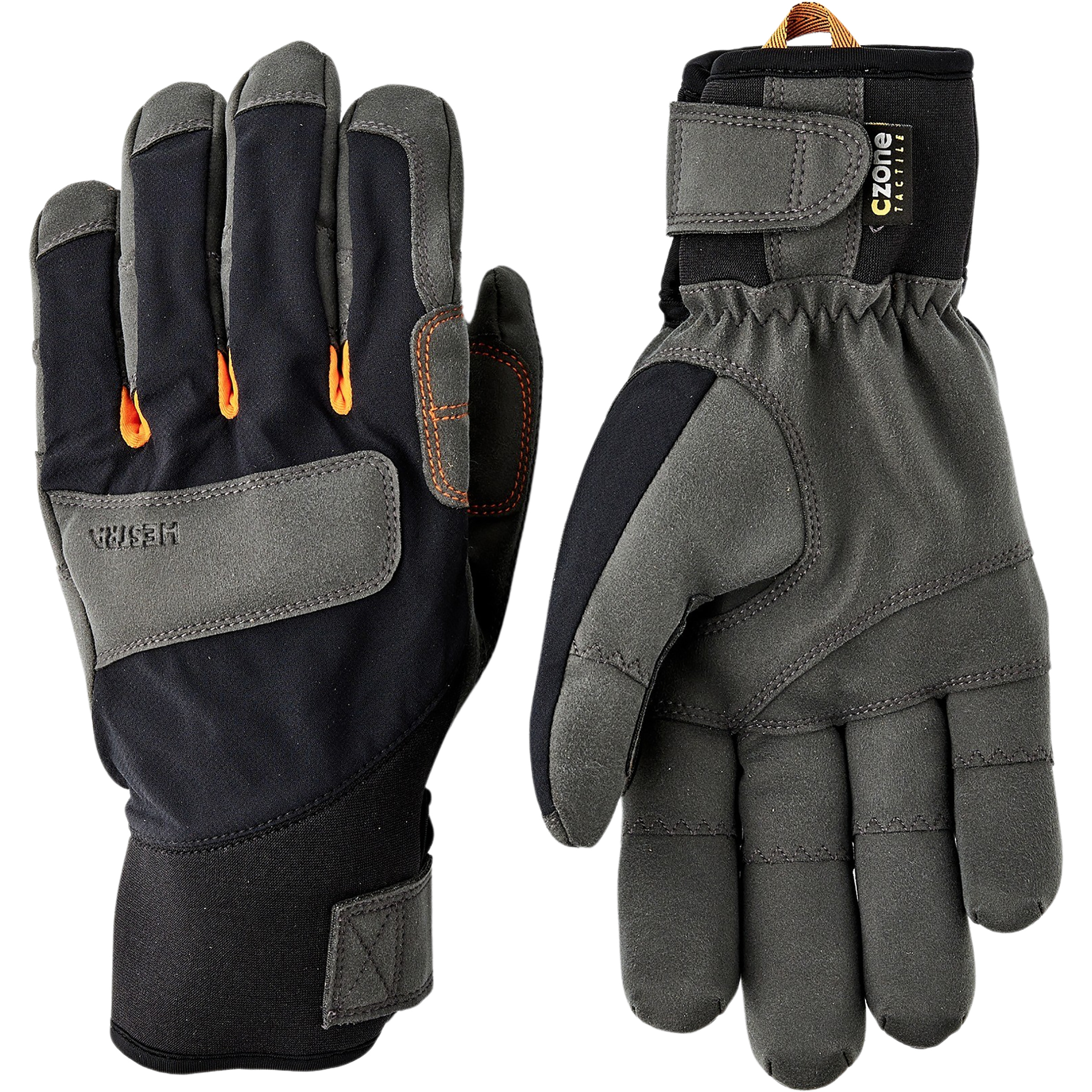 Hestra Ergo Grip Delta Hdry Fingerhandschuhe schwarz Größe 6 Bergsteigen | Klettersteig Winddicht Wasserabweisend