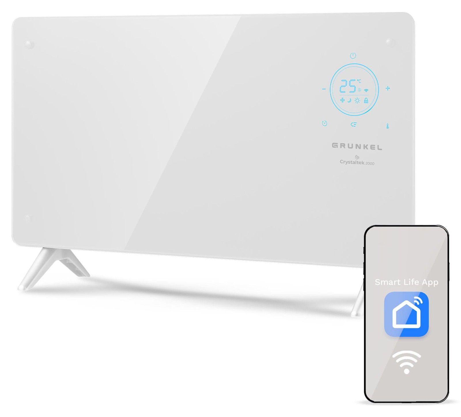 Selius Warmtestraler Digitaal - 2000 Watt - Wifi Besturing - Voor Binnengebruik