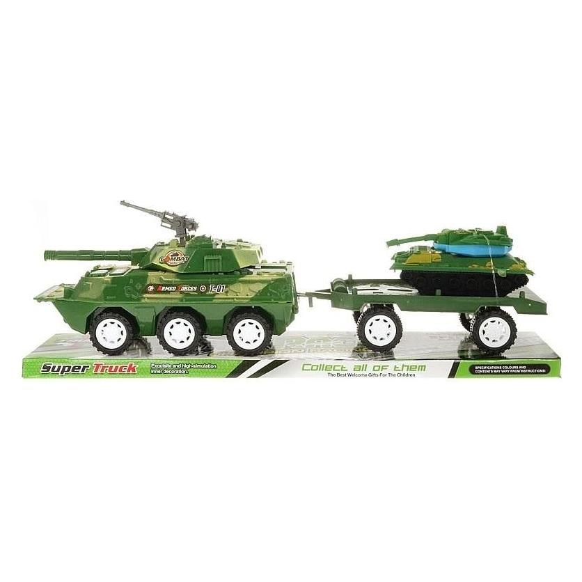 Teka Militärfahrzeug mit Anhänger und Panzer (47996260)