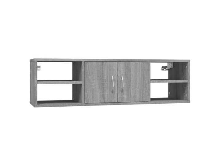 HEFZGDB Wandregal Grau Sonoma 102x30x29 cm Holzwerkstoff Wandboard Küchenregal Regale Für Wände Wandbrett für Schlafzimmer Wohnbereich Küche Badezimmer