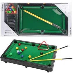Toi-Toys - Mini Billardtisch Snooker Spiel mit Queues und Bällen