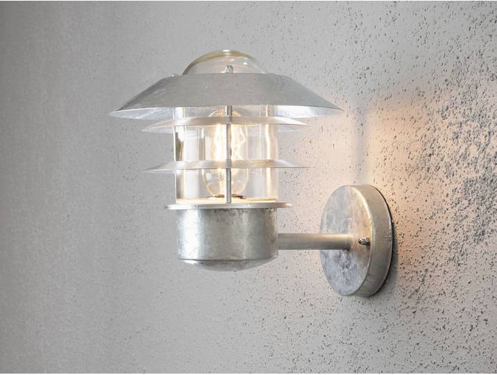 Konstsmide Modena Wandleuchte galvanisierter Stahl, klares Glas 7303-320