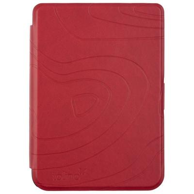 tolino shine / shine color - Tasche Slim - Dark Red Texture