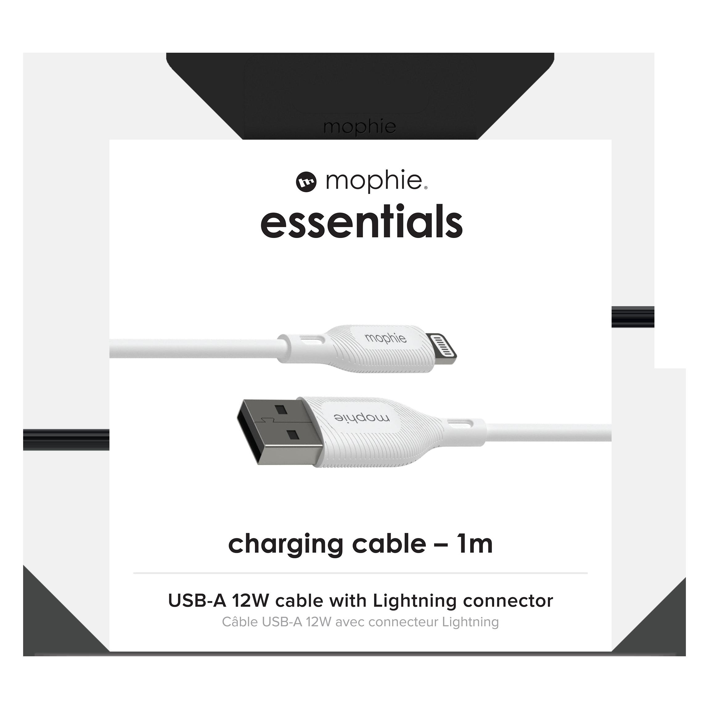 mophie charging cables | 1M (1 m, USB 2.0, 12 W) (409913176)