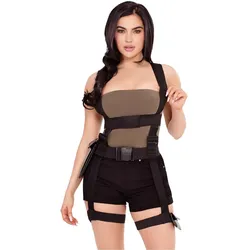 Leg Avenue Abenteurerin Körpergurt mit Taschen (One Size)