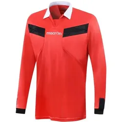 Macron, Herren, Sportshirt, Langarm-Schiedsrichter-Trikot (L), Schwarz, Grün
