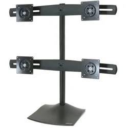 Ergotron DS100 Vierfach-Monitor Tischstandfuß für vier Monitore bis 61 cm 24 Zoll schwarz