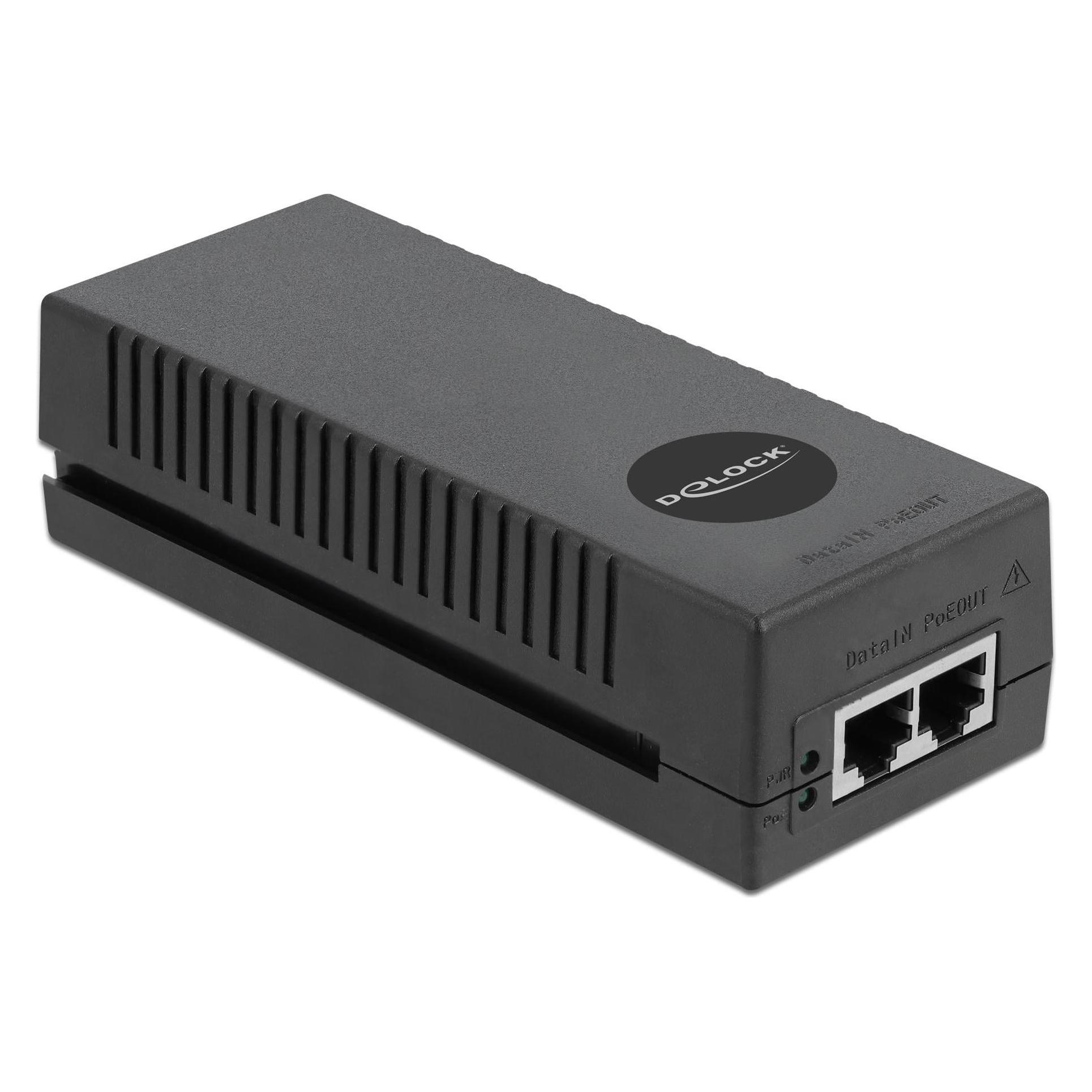 Delock PoE+ Injector 10Gbps (802.3af (PoE), 802.3at (PoE+), 30 W) (87766)