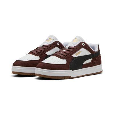 Sneaker PUMA "CAVEN III OG", Herren, Gr. 44, Textil, braun (chocolate braun, puma schwarz, puma weiß), Synthetik, mehrfarbig, Schuhe Sneaker, für sportlichen Look im Alltag, gedämpftes Fußbett, mit Schnürung