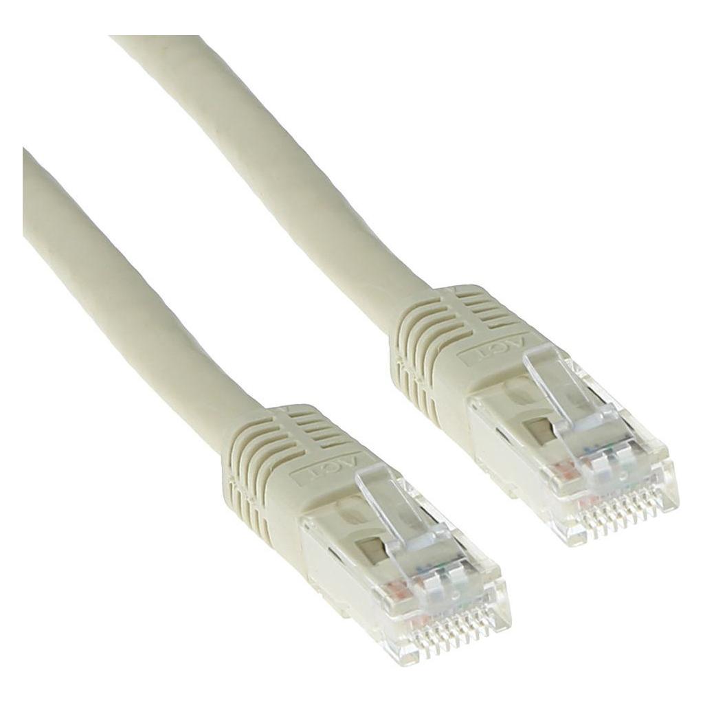 ACT 2.00m Cat6a UTP 2m Cat6a U/UTP (UTP) Elfenbein Netzwerkkabel (U/UTP, CAT6a, 2 m) (IB1002)