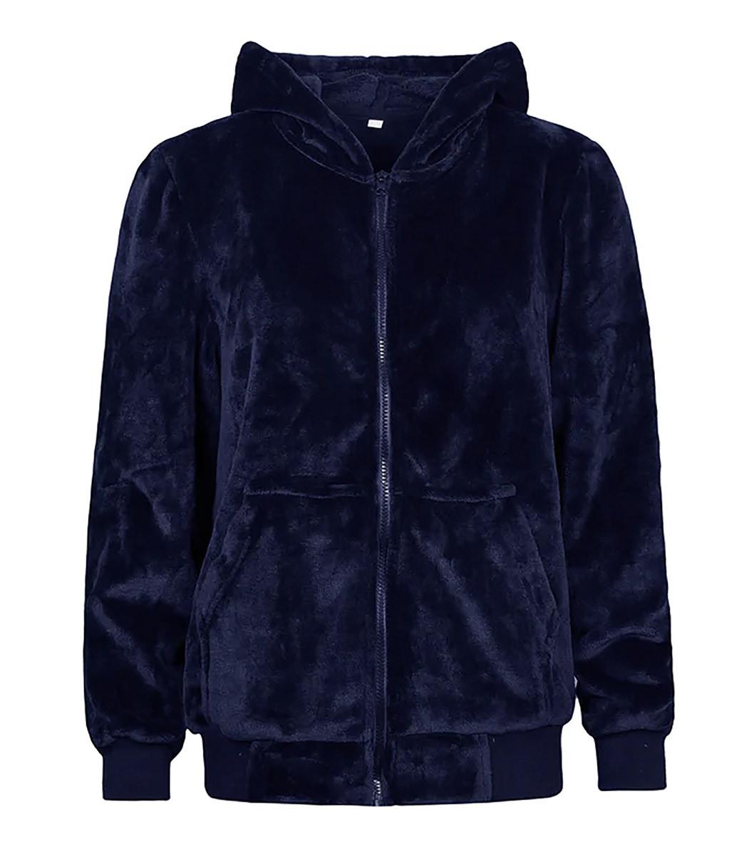 Heat Holders - Heren Soul Warming Zachte Fleece Lounge Hoodie - Marineblauw