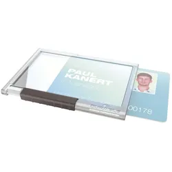 Durable Ausweishülle Pushbox MONO - Kunststoff, transparent, 10 Stück