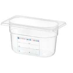 HENDI Gastronorm-Behälter 1/9, GN 1/9, 0,6L, Transparent, 176x108x(H)65mm