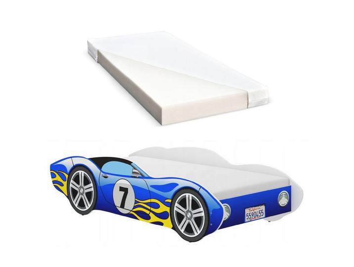 iGLOBAL Kinderbett Autobett Cars Bett Jugendbett 140 x 70 cm