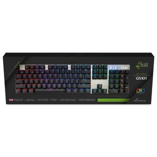 MediaRange Gaming Tastatur QWERTY UK MRGS101UK 104Tasten 14Farbmodi schw/silb