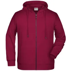 Zip Hoody mit Kapuze "8026" - XXL - wine