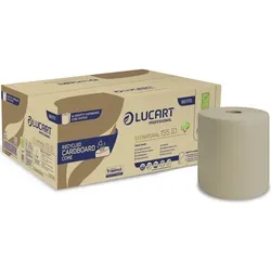 Handtuchrolle Lucart EcoNatural 155 ID CardboardCore 155 m 2-lagig, recycling, 6 Rollen a 155 m, Breite 208 mm